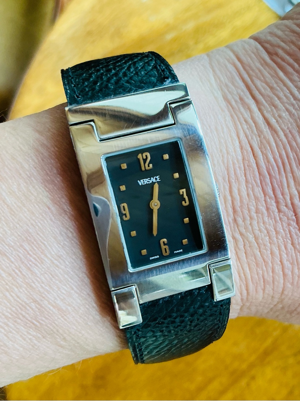 Authentic Versace Modern Bangle Style Dress Watch